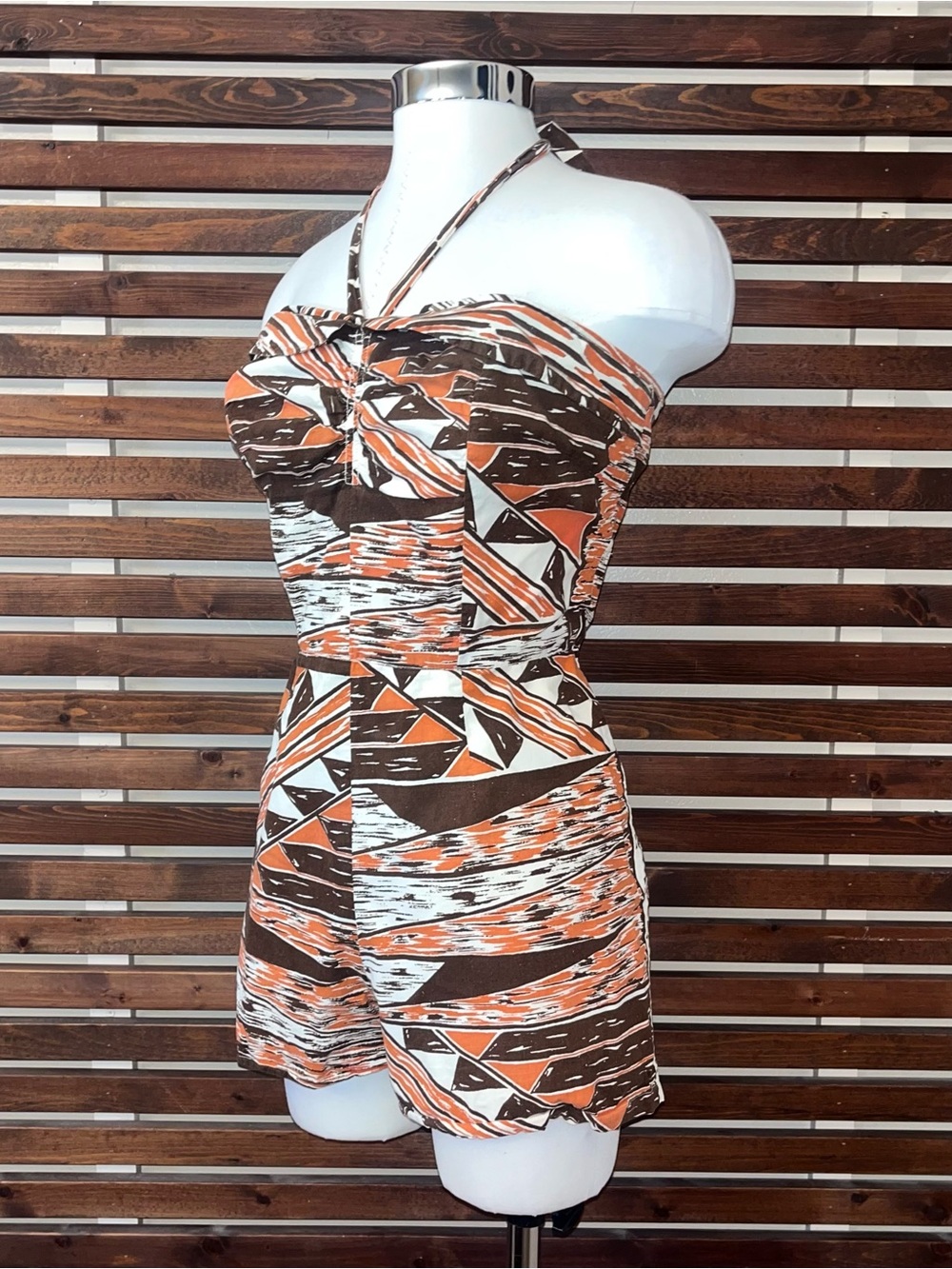 1950s 1960s Vintage Kahala Hawaiian One Piece Pinup Rockabilly VLV Tiki Swimsuit